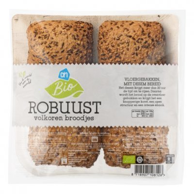 Huismerk Biologisch Robuust volkoren broodjes